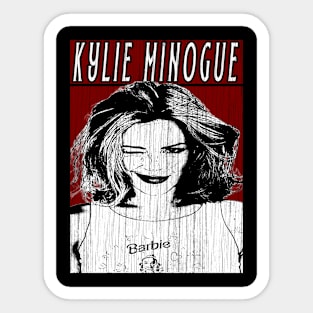 Vintage Retro Kylie Minogue Sticker